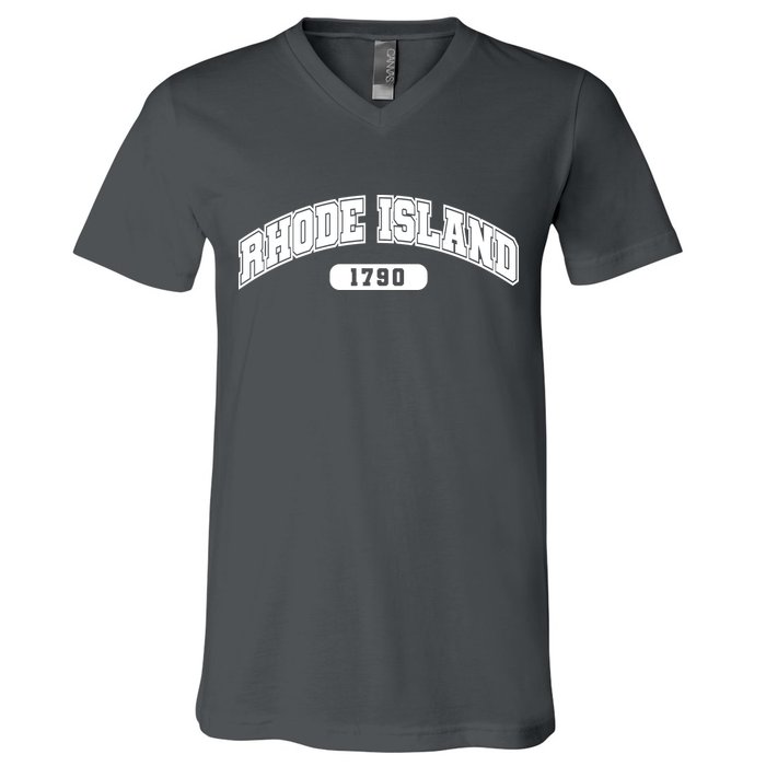 Rhode Island Collegiate Style 1790 V-Neck T-Shirt