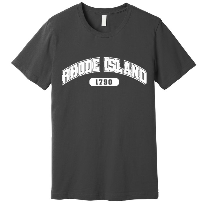 Rhode Island Collegiate Style 1790 Premium T-Shirt