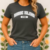 Rhode Island Collegiate Style 1790 Womens T-Shirt