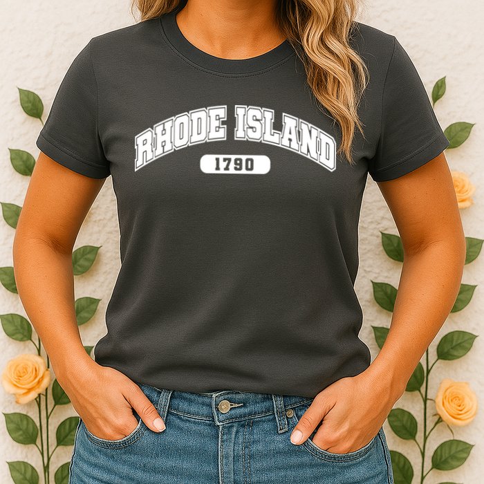 Rhode Island Collegiate Style 1790 Womens T-Shirt