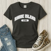 Rhode Island Collegiate Style 1790 Womens T-Shirt