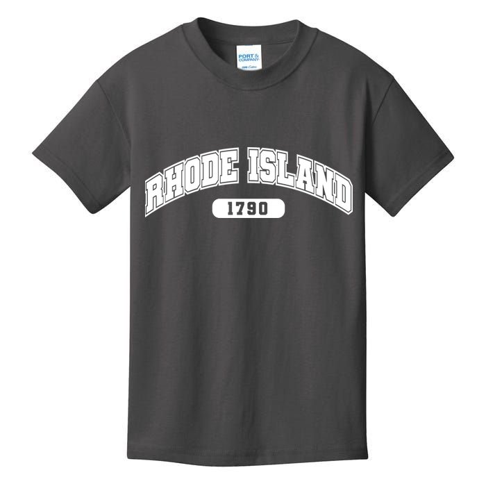Rhode Island Collegiate Style 1790 Kids T-Shirt