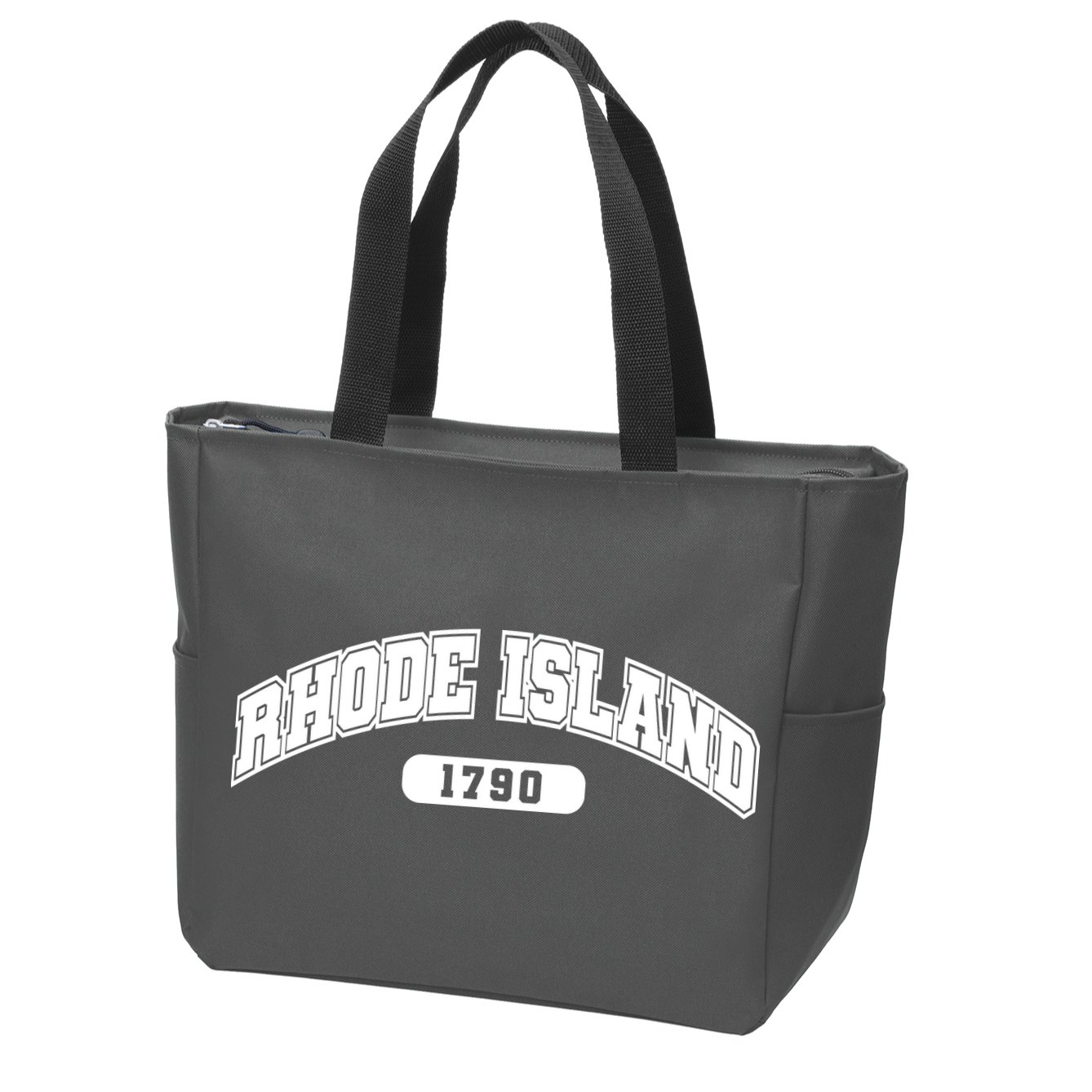 Rhode Island Collegiate Style 1790 Zip Tote Bag