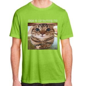 Rage Is Consuming Me Silly Cat Meme Adult ChromaSoft Performance T-Shirt