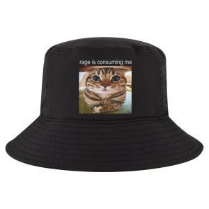 Rage Is Consuming Me Silly Cat Meme Cool Comfort Performance Bucket Hat