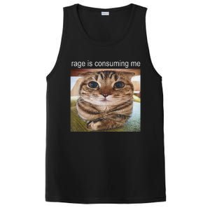 Rage Is Consuming Me Silly Cat Meme PosiCharge Competitor Tank