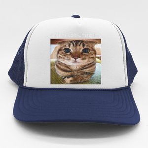 Rage Is Consuming Me Silly Cat Meme Trucker Hat