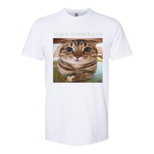 Rage Is Consuming Me Silly Cat Meme Softstyle CVC T-Shirt