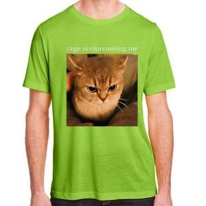 Rage Is Consuming Me Cat Meme Adult ChromaSoft Performance T-Shirt