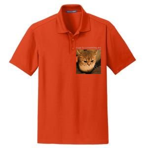 Rage Is Consuming Me Cat Meme Dry Zone Grid Polo