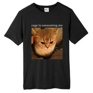 Rage Is Consuming Me Cat Meme Tall Fusion ChromaSoft Performance T-Shirt