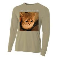 Rage Is Consuming Me Cat Meme Cooling Performance Long Sleeve Crew