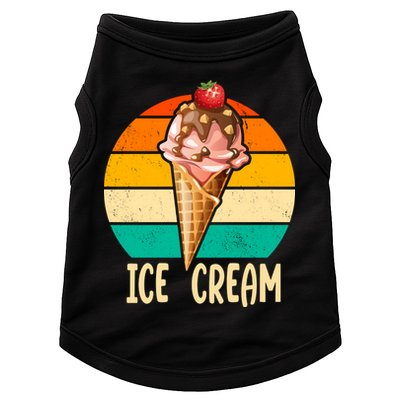 Retro Ice Cream Cone Vintage Ice Cream Lovers Doggie Tank