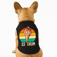 Retro Ice Cream Cone Vintage Ice Cream Lovers Doggie Tank