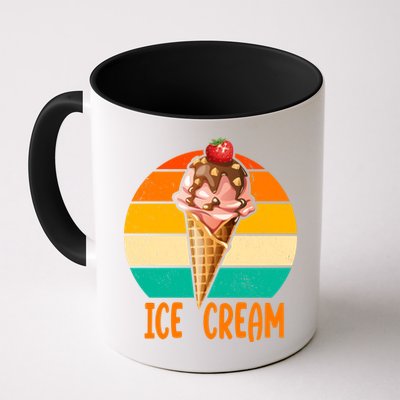 Retro Ice Cream Cone Vintage Ice Cream Lovers Mug