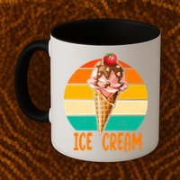 Retro Ice Cream Cone Vintage Ice Cream Lovers Mug