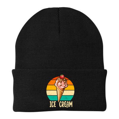 Retro Ice Cream Cone Vintage Ice Cream Lovers Beanie