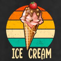 Retro Ice Cream Cone Vintage Ice Cream Lovers Golf Towel