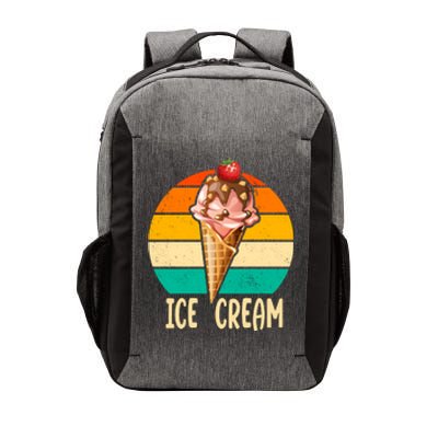 Retro Ice Cream Cone Vintage Ice Cream Lovers Vector Backpack