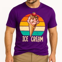 Retro Ice Cream Cone Vintage Ice Cream Lovers Performance Shirt