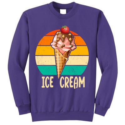 Retro Ice Cream Cone Vintage Ice Cream Lovers Sweatshirt