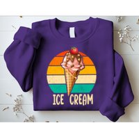 Retro Ice Cream Cone Vintage Ice Cream Lovers Sweatshirt
