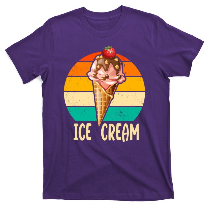 Retro Ice Cream Cone Vintage Ice Cream Lovers T-Shirt