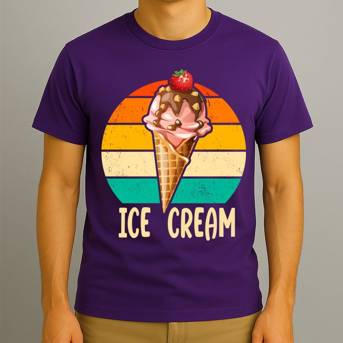 Retro Ice Cream Cone Vintage Ice Cream Lovers T-Shirt