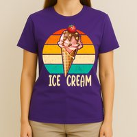 Retro Ice Cream Cone Vintage Ice Cream Lovers T-Shirt