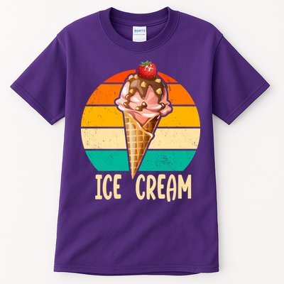 Retro Ice Cream Cone Vintage Ice Cream Lovers Tall T-Shirt