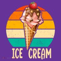 Retro Ice Cream Cone Vintage Ice Cream Lovers Tall T-Shirt