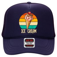 Retro Ice Cream Cone Vintage Ice Cream Lovers Hat