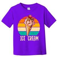 Retro Ice Cream Cone Vintage Ice Cream Lovers Toddler T-Shirt