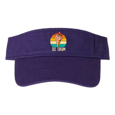 Retro Ice Cream Cone Vintage Ice Cream Lovers Visor