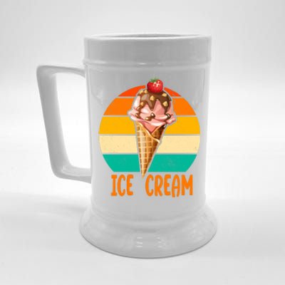 Retro Ice Cream Cone Vintage Ice Cream Lovers Beer Stein