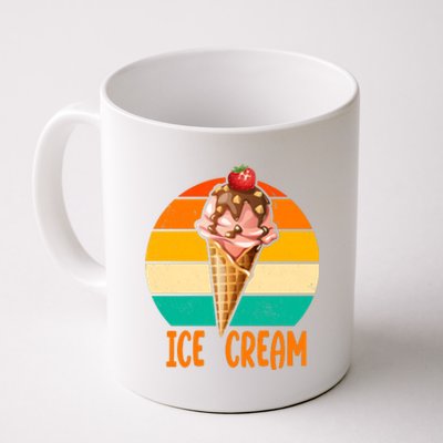 Retro Ice Cream Cone Vintage Ice Cream Lovers Coffee Mug