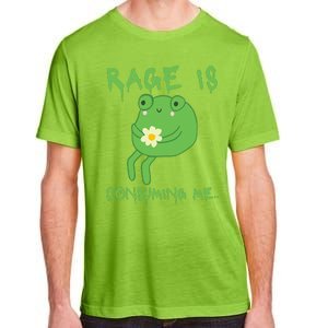 Rage Is Consuming Me Meme Frog Meme Forg Funny Memes Genz Adult ChromaSoft Performance T-Shirt