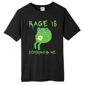 Rage Is Consuming Me Meme Frog Meme Forg Funny Memes Genz Tall Fusion ChromaSoft Performance T-Shirt