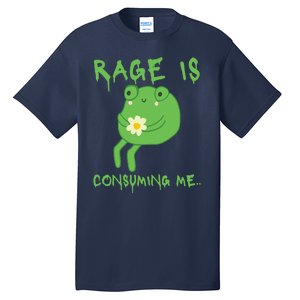 Rage Is Consuming Me Meme Frog Meme Forg Funny Memes Genz Tall T-Shirt