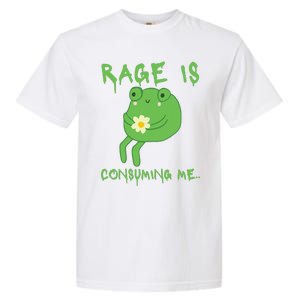 Rage Is Consuming Me Meme Frog Meme Forg Funny Memes Genz Garment-Dyed Heavyweight T-Shirt