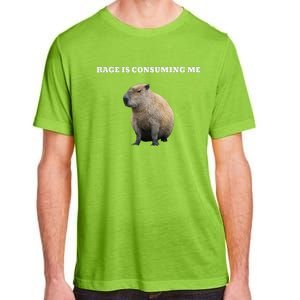 Rage Is Consuming Me Capybara Meme Adult ChromaSoft Performance T-Shirt