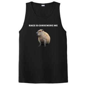 Rage Is Consuming Me Capybara Meme PosiCharge Competitor Tank