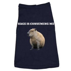 Rage Is Consuming Me Capybara Meme Doggie Tank