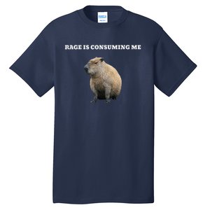 Rage Is Consuming Me Capybara Meme Tall T-Shirt