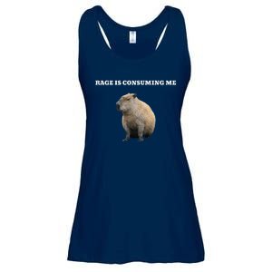 Rage Is Consuming Me Capybara Meme Ladies Essential Flowy Tank