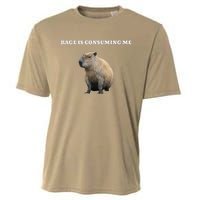 Rage Is Consuming Me Capybara Meme Cooling Performance Crew T-Shirt