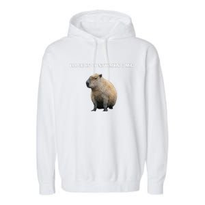 Rage Is Consuming Me Capybara Meme Garment-Dyed Fleece Hoodie