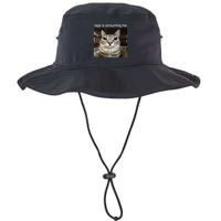 Rage Is Consuming Me Silly Staring Cat Meme Bucket Hat