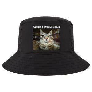 Rage Is Consuming Me Cat Meme Cool Comfort Performance Bucket Hat