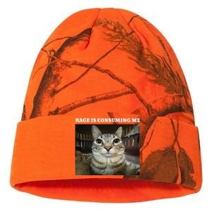 Rage Is Consuming Me Cat Meme Kati Licensed 12" Camo Beanie